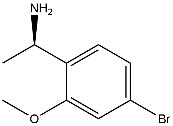 (R)-1-(4-bromo-2-methoxyphenyl)ethanamine Struktur