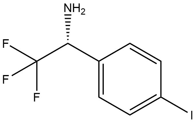 Benzenemethanamine, 4-iodo-α-(trifluoromethyl)-, (αR)- Struktur