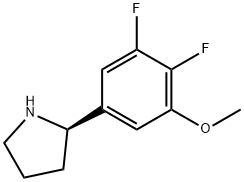 (2R)-2-(3,4-difluoro-5-methoxyphenyl)pyrrolidine Struktur