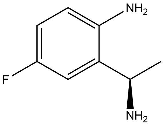 2-((1R)-1-AMINOETHYL)-4-FLUOROPHENYLAMINE Struktur