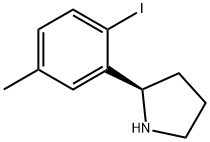 (2R)-2-(2-iodo-5-methylphenyl)pyrrolidine Struktur