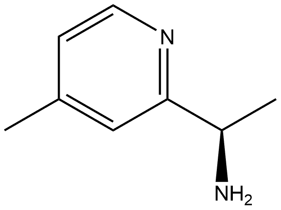 2-Pyridinemethanamine, α,4-dimethyl-, (αR)- Struktur