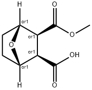 7-Oxabicyclo[2.2.1]heptane-2,3-dicarboxylic acid, 2-methyl ester, (1R,2S,3R,4S)-rel- Struktur