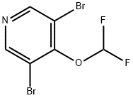 Pyridine, 3,5-dibromo-4-(difluoromethoxy)- Struktur