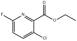 Ethyl 3-chloro-6-fluoro-2-pyridinecarboxylate Struktur