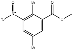 Benzoic acid, 2,5-dibromo-3-nitro-, methyl ester Struktur