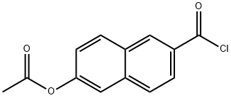 2-Naphthalenecarbonyl chloride, 6-(acetyloxy)- Struktur