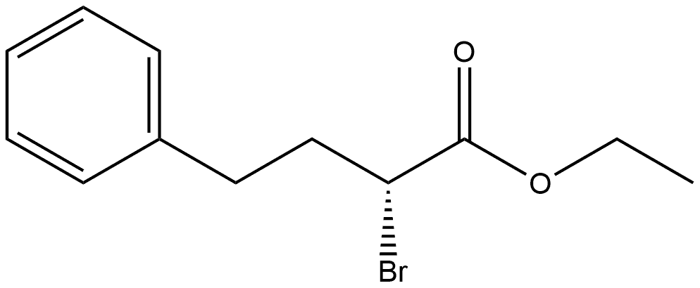 Benzenebutanoic acid, α-bromo-, ethyl ester, (αR)- Struktur