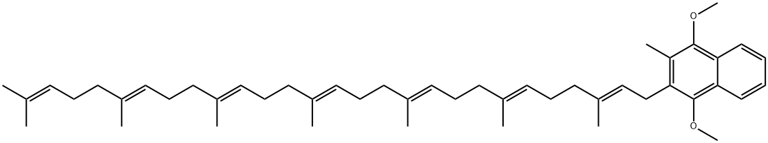 Naphthalene, 2-[(2E,6E,10E,14E,18E,22E)-3,7,11,15,19,23,27-heptamethyl-2,6,10,14,18,22,26-octacosaheptaen-1-yl]-1,4-dimethoxy-3-methyl-