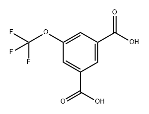 1,3-Benzenedicarboxylic acid, 5-(trifluoromethoxy)- Struktur