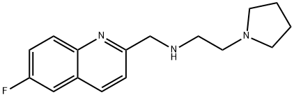 [(6-Fluoroquinolin-2-yl)methyl][2-(pyrrolidin-1-yl)ethyl]amine Struktur