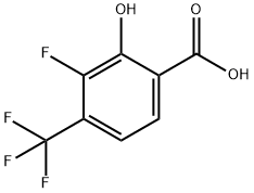 3-Fluoro-2-hydroxy-4-(trifluoromethyl)benzoic acid Struktur