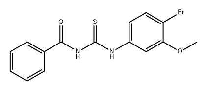 Benzamide, N-[[(4-bromo-3-methoxyphenyl)amino]thioxomethyl]- Struktur