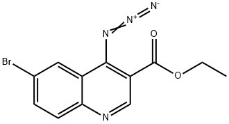 Ethyl 4-azido-6-bromo-3-quinolinecarboxylate Struktur