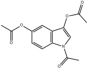 Ethanone, 1-[3,5-bis(acetyloxy)-1H-indol-1-yl]- Struktur