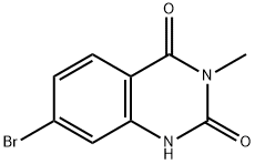 2,4(1H,3H)-Quinazolinedione, 7-bromo-3-methyl- Struktur