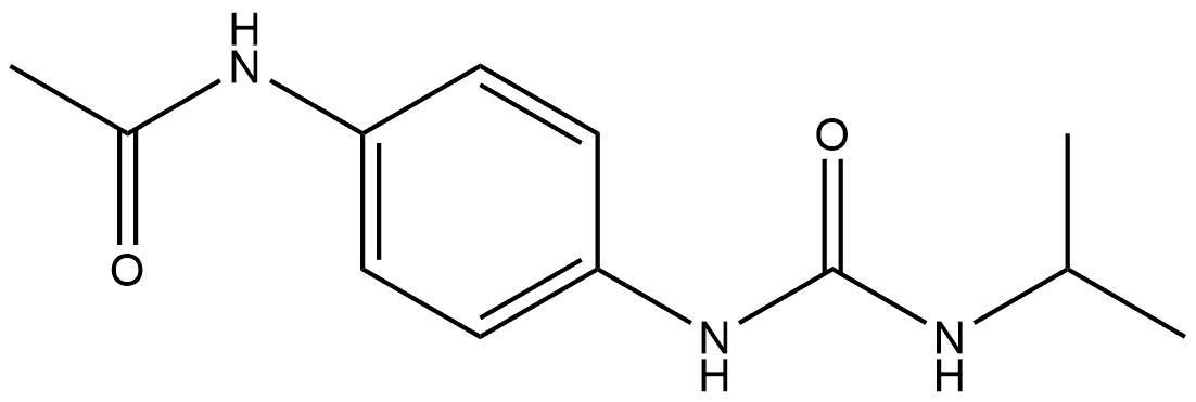 N-[4-(propan-2-ylcarbamoylamino)phenyl]acetamide Struktur