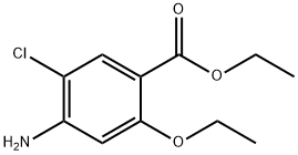 Benzoic acid, 4-amino-5-chloro-2-ethoxy-, ethyl ester Struktur