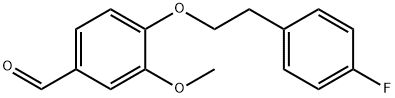 4-[2-(4-Fluorophenyl)ethoxy]-3-methoxybenzaldehyde Struktur