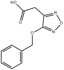 1,2,5-Oxadiazole-3-acetic acid, 4-(phenylmethoxy)- Struktur