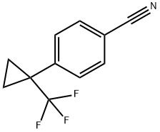 4-[1-(Trifluoromethyl)cyclopropyl]benzonitrile Struktur