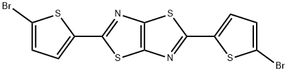 2,5‐bis(5‐
broMothiophen‐2‐
yl)thiazolo[5,4‐
d]thiazole, 1227366-41-7, 結(jié)構(gòu)式