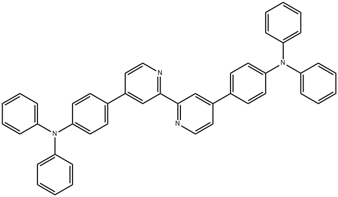 4,4'-([2,2'-Bipyridine]-4,4'-diyl)bis(N,N-diphenylaniline) Struktur