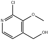 (2-Chloro-3-methoxy-pyridin-4-yl)-methanol Struktur