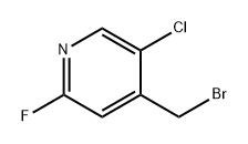 Pyridine, 4-(bromomethyl)-5-chloro-2-fluoro- Struktur