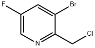 Pyridine, 3-bromo-2-(chloromethyl)-5-fluoro- Struktur