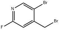 5-Bromo-4-(bromomethyl)-2-fluoropyridine Struktur