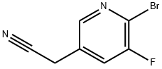 3-Pyridineacetonitrile, 6-bromo-5-fluoro- Struktur