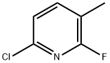 Pyridine, 6-chloro-2-fluoro-3-methyl- Struktur