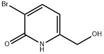 2(1H)-Pyridinone, 3-bromo-6-(hydroxymethyl)- Struktur