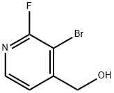 4-Pyridinemethanol, 3-bromo-2-fluoro- Struktur