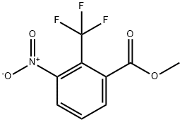 Benzoic acid, 3-nitro-2-(trifluoromethyl)-, methyl ester Struktur