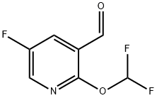 2-Difluoromethoxy-5-fluoronicotinaldehyde Struktur