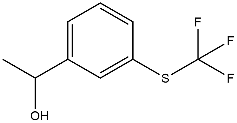 1-(3-((trifluoromethyl)thio)phenyl)ethan-1-ol Struktur