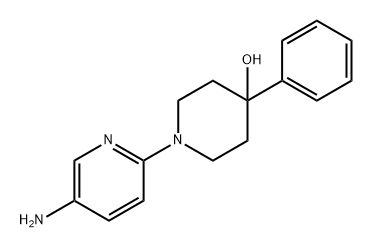 4-Piperidinol, 1-(5-amino-2-pyridinyl)-4-phenyl- Struktur