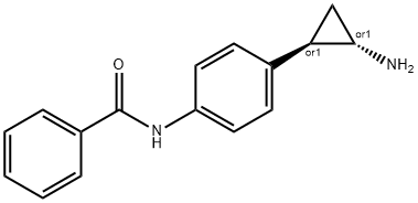 Benzamide, N-[4-[(1R,2S)-2-aminocyclopropyl]phenyl]-, rel- Struktur