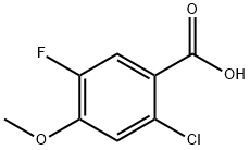 2-chloro-5-fluoro-4-methoxybenzoic acid Struktur