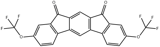 Indeno[2,1-b]fluorene-10,12-dione, 2,8-bis(trifluoromethoxy)- Struktur