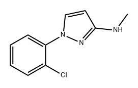 1H-Pyrazol-3-amine, 1-(2-chlorophenyl)-N-methyl- Struktur