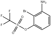 3-Amino-2-bromophenyl trifluoromethanesulphonate Struktur