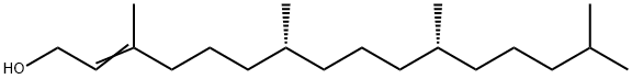 2-Hexadecen-1-ol, 3,7,11,15-tetramethyl-, (7R,11R)- Struktur