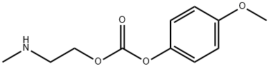 Carbonic acid 4-methoxyphenyl 2-methylaminoethyl ester Struktur