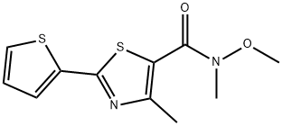 5-Thiazolecarboxamide, N-methoxy-N,4-dimethyl-2-(2-thienyl)-