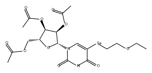 Uridine, 5-[(2-ethoxyethyl)seleno]-, 2',3',5'-triacetate