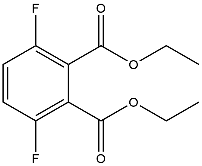 1,2-Diethyl 3,6-difluoro-1,2-benzenedicarboxylate Struktur