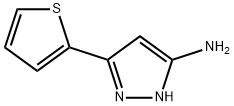 3-(2-Thienyl)-1H-pyrazol-5-amine Struktur